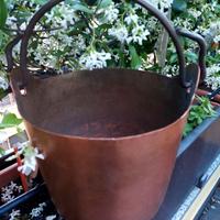 paiolo  e oliera in rame