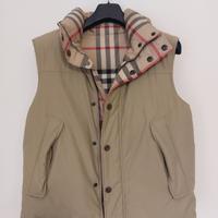 Piumino smanicato Burberry London reversibile,