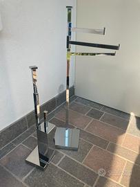 Set Piantane da Bagno in Acciaio Inox
