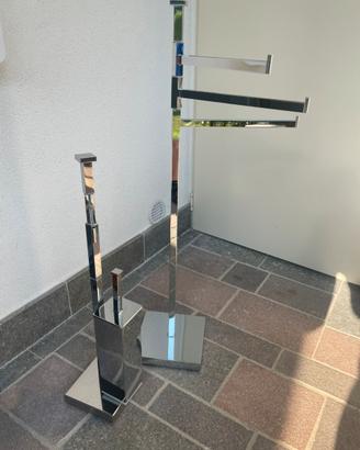 Set Piantane da Bagno in Acciaio Inox
