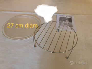 Piatto microonde 27cm + supporto grill