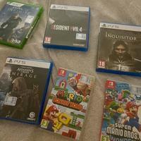 Giochi ps5, xbox, nintendo switch