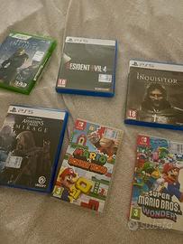 Giochi ps5, xbox, nintendo switch