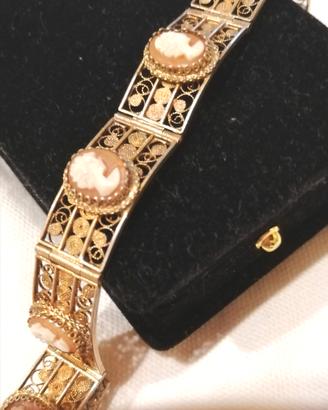 bracciale  filigrana argento placato oro