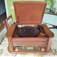 Giradischi con USB, lettore CD, radio MAJESTIC