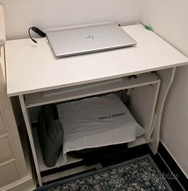 MOBILETTO BIANCO PER PC-MONITOR-STAMPANTE