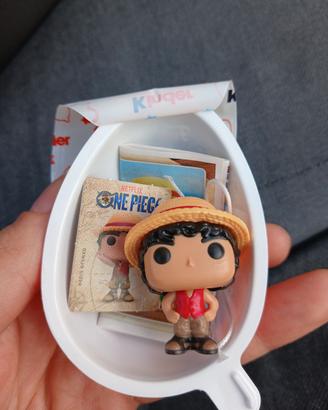 Monkey D. Luffy Kinder Joy con cartina e cordino