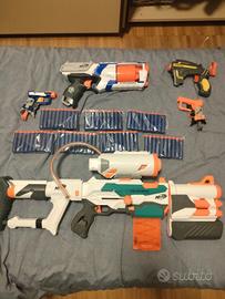  PISTOLE NERF +dardi misti +70 dardi nuovi 