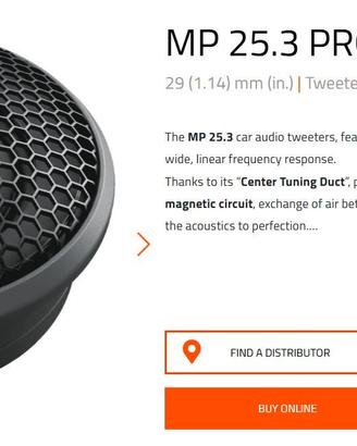 Tweeter Hertz MP25.3  Mille Pro