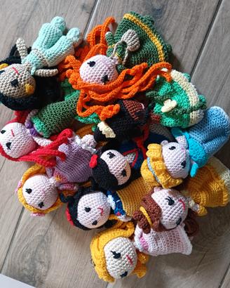 principesse Disney uncinetto amigurumi