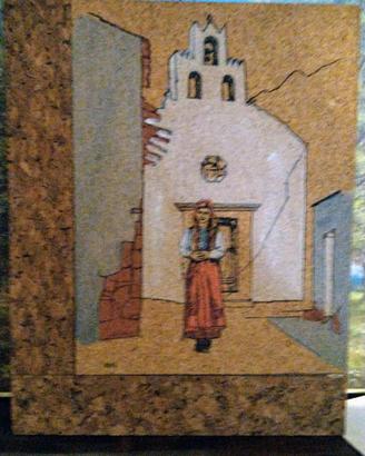 quadro 20x30 circa fatto su sughero