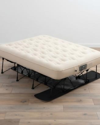 Letto con materasso ad Aria e Telaio 197×153×63 cm