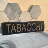 Insegna tabella tabacchi vintage design industrial