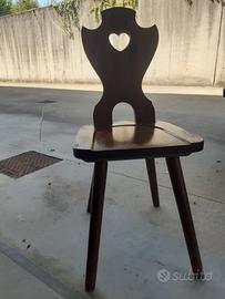 Sedia legno massiccio