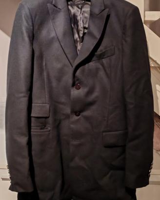 Cappotto Mangano Nero Uomo 