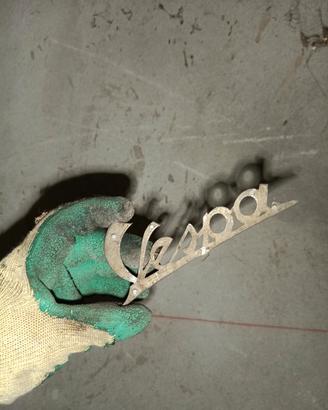 scritta originale piaggio vespa faro basso 1951 ba