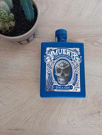 Bottiglia vuota Gin Amuerte blu 