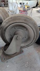 Ruote girevoli in gomma piena Elephant  