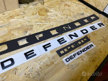 Scritte DEFENDER dal 2020 nuovo modello