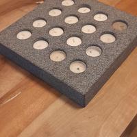 Portacandele modernariato 