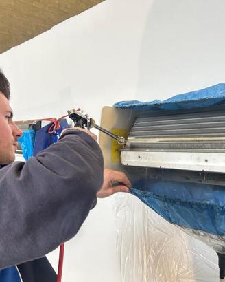 Climatizzatore pulito e igenizzato