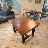 Tavolo antico in legno massello da restaurare