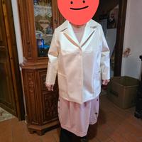 Giacca ecopelle panna