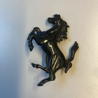 Logo stemma badge Ferrari nero