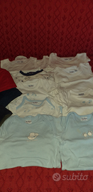 Body neonato mis3/6/8 mesi misti 12 pezzi + lenzuo