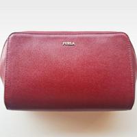 Pochette trousse vera pelle rosso bordeaux  Furla 
