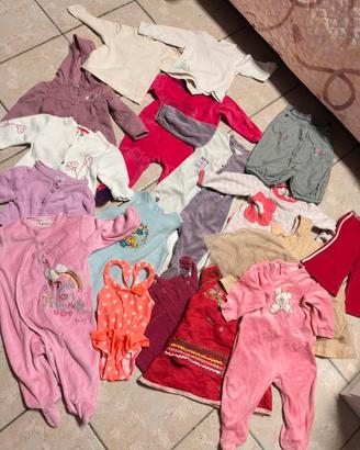 Lotto abbigliamento bimba 12 mesi