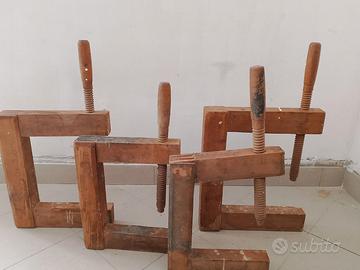 4 morsetti in legno