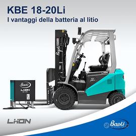 Carrello elevatore elettrico Baoli a litio