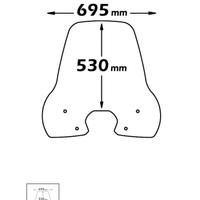Parabrezza isotta Peugeot Tweet 50-125-150