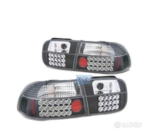 FARI LED PER HONDA CIVIC 91-95 3D NERO LED