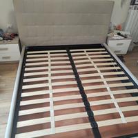 Letto  matrimoniale con contenitore