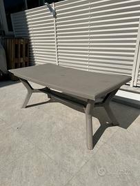 Tavolo da giardino in resina