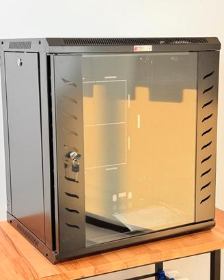 Armadio Rack 19" a Muro 12U Techly FP-4512BK Nero