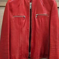 Giacca di pelle rossa Maxime