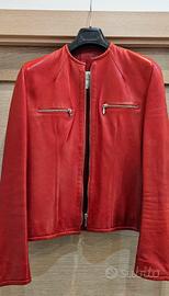 Giacca di pelle rossa Maxime