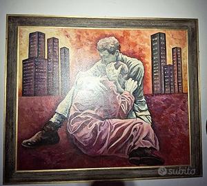 Quadro Roberto Levati "allievo Guttuso" - Dipinto