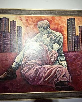 Quadro Roberto Levati "allievo Guttuso" - Dipinto