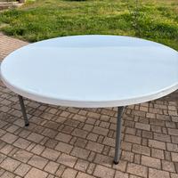 Tavolo rotondo pieghevole 180 cm