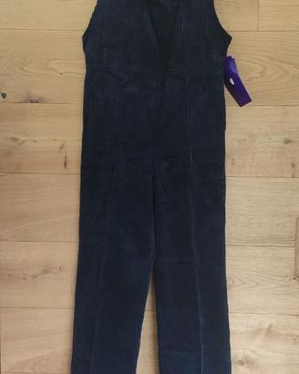 Pantaloni salopette in velluto anni'80 vintage