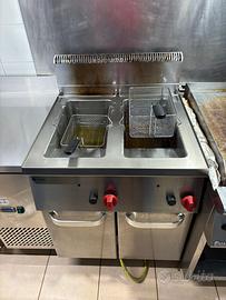 Friggitrice gas 15lt+15lt