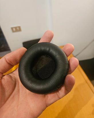 Copri padiglioni cuffie in eco pelle nera
