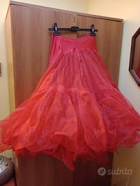 Sottogonna gonna da ballo rossa