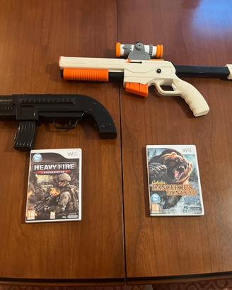 Fucili Wii + sparatutto Cabela’s e Heavy Fire