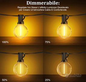 Catena Luci da Esterno Giardino - 20M G40 LED