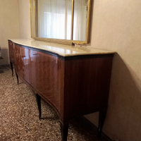 Credenza con specchio anni '50